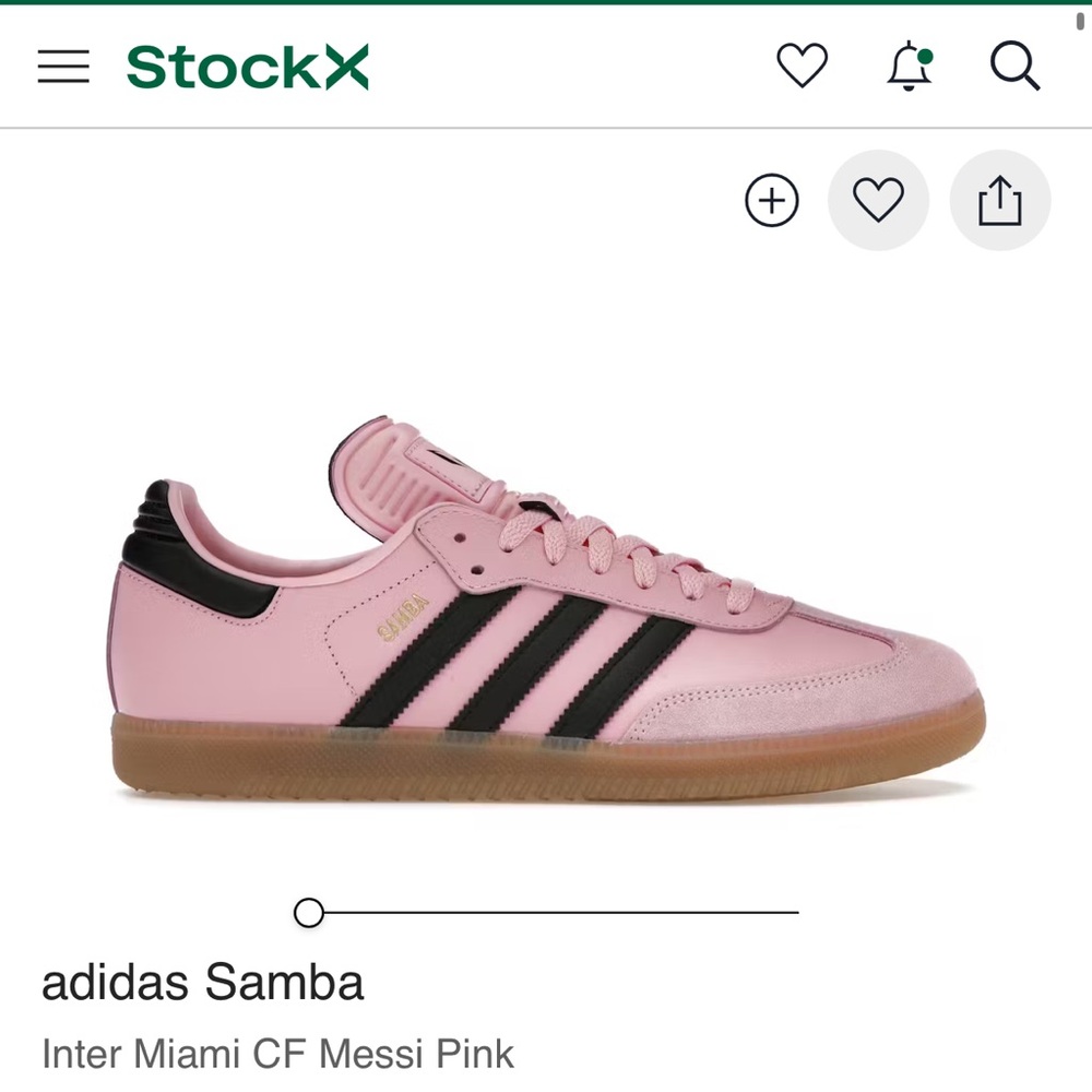 Adidas samba inter Miami cf Messi pink women’s/ men’s ordered for stock x
